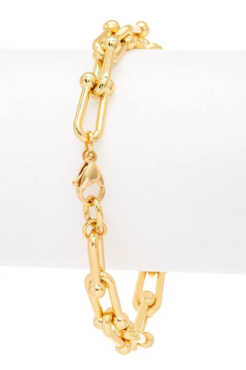 Stunning Micro Pave Heart Charm Paperclip Bracelet - Perfect Gift for Any Occasion!