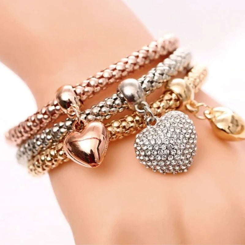 GSR Bubble Hearts Bracelet Set