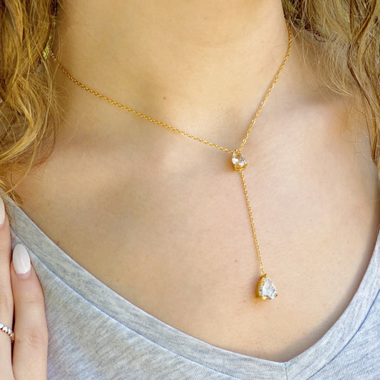 Radiant Elegance Drop Necklace