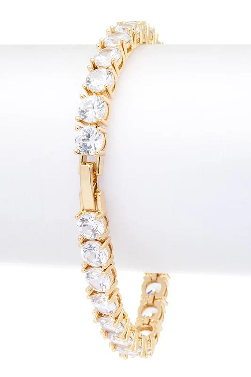 Stunning Cubic Zirconia Round Tennis Bracelet for Ultimate Elegance