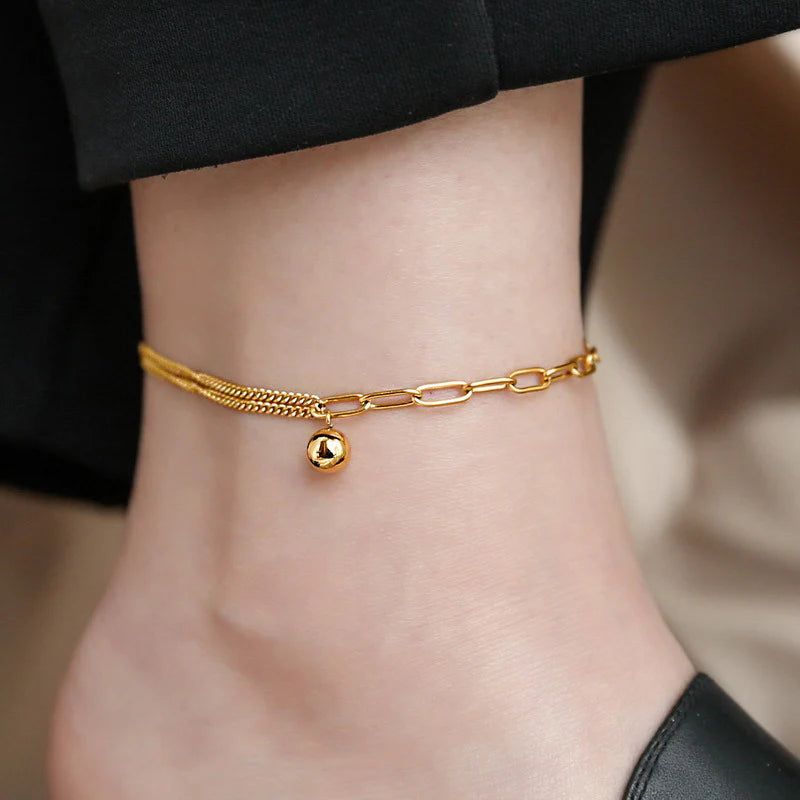 Dainty Double Layer Chain Anklets - Perfect Beach Jewelry!