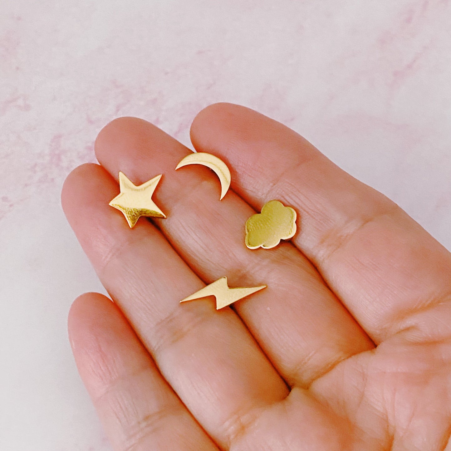 Skyward Elegance: Love the Sky Stud Earrings Set