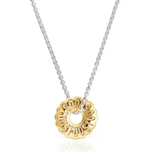 Colored Silver Plated Little Bear Necklace - Simple & Versatile Designer Jewelry for Women