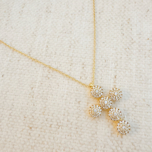 Elegant Dainty Sparkle Cross Necklace for Timeless Grace