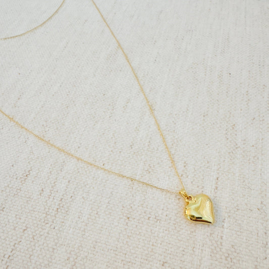 My Puffy Heart Long Chain Necklace