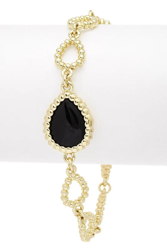 Chic Texture Charm Stainless Steel Bracelet for Effortless Style