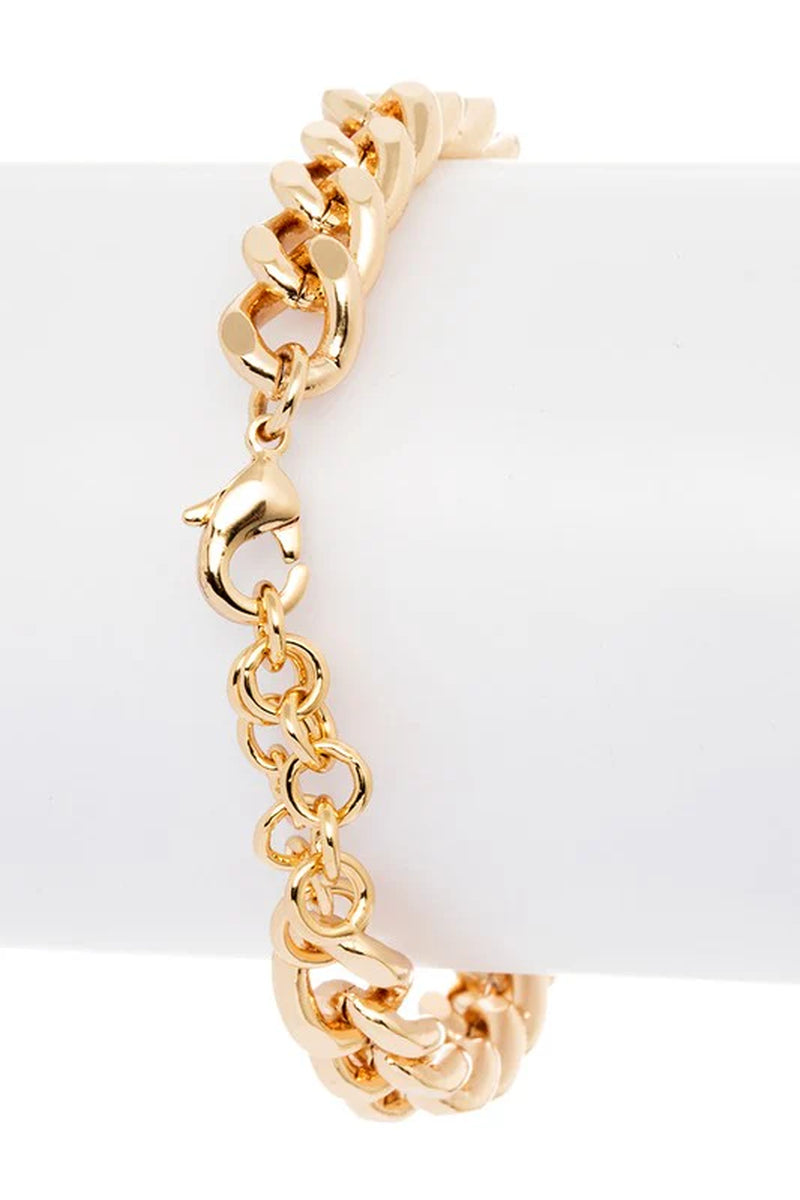 Stunning CZ Heart-Shaped Chain Link Bracelet - Perfect for Any Occasion!