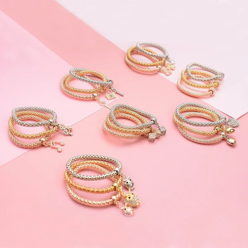GSR Bubble Hearts Bracelet Set