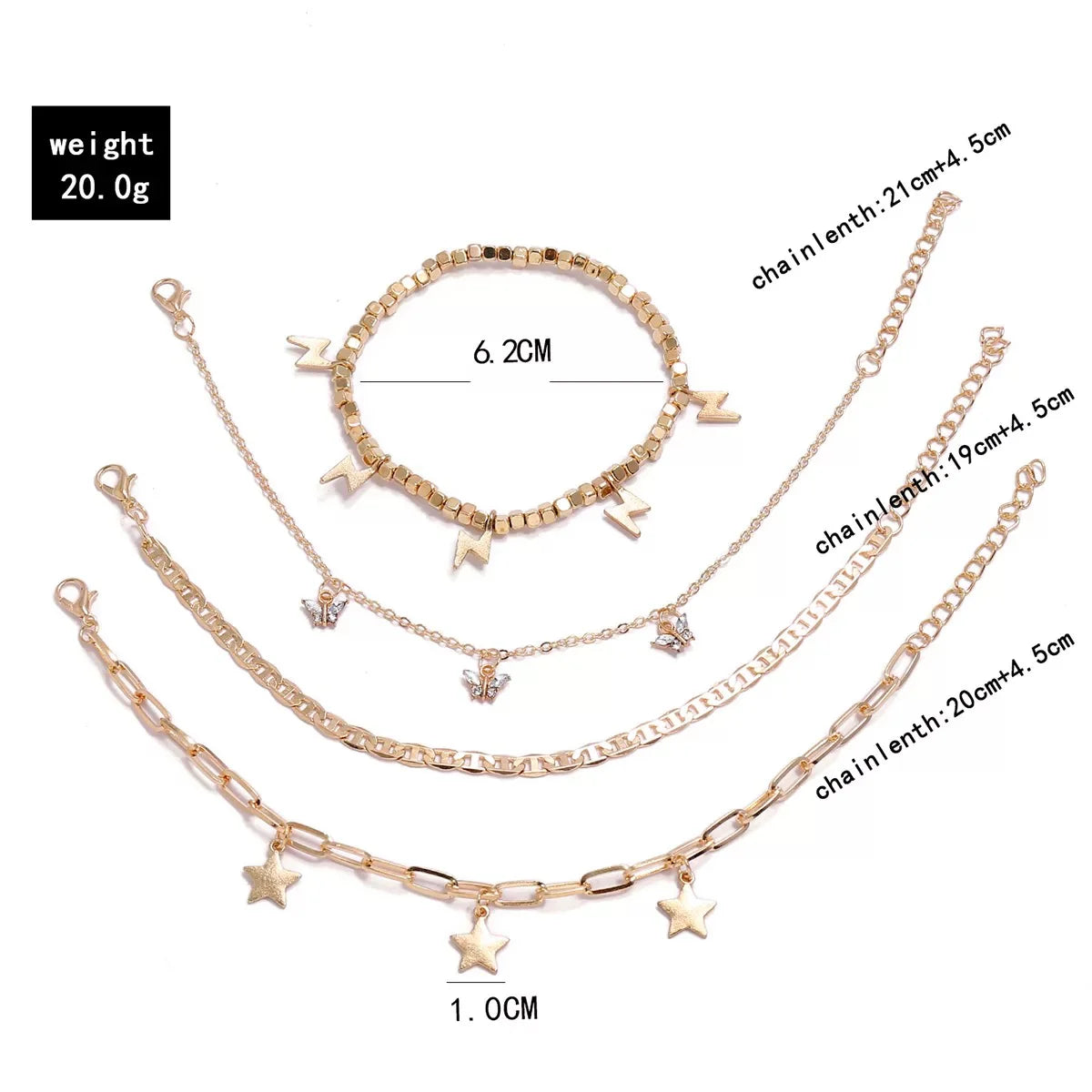 Chic & Stylish Player Anklet Set